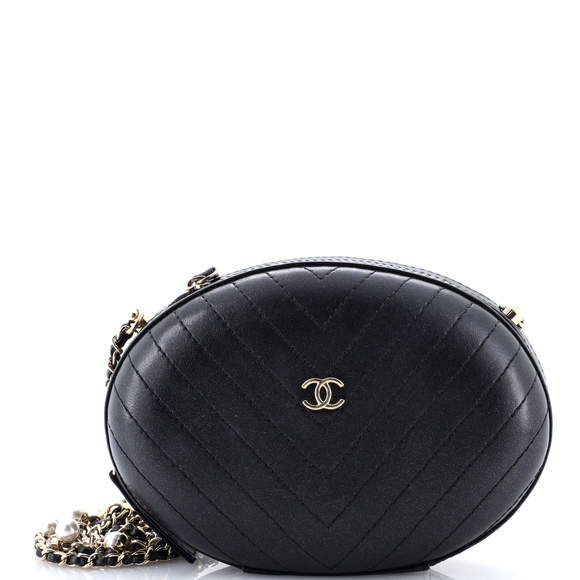 Chanel La Pausa Evening Bag Chevron Leather - Picture 1 of 5